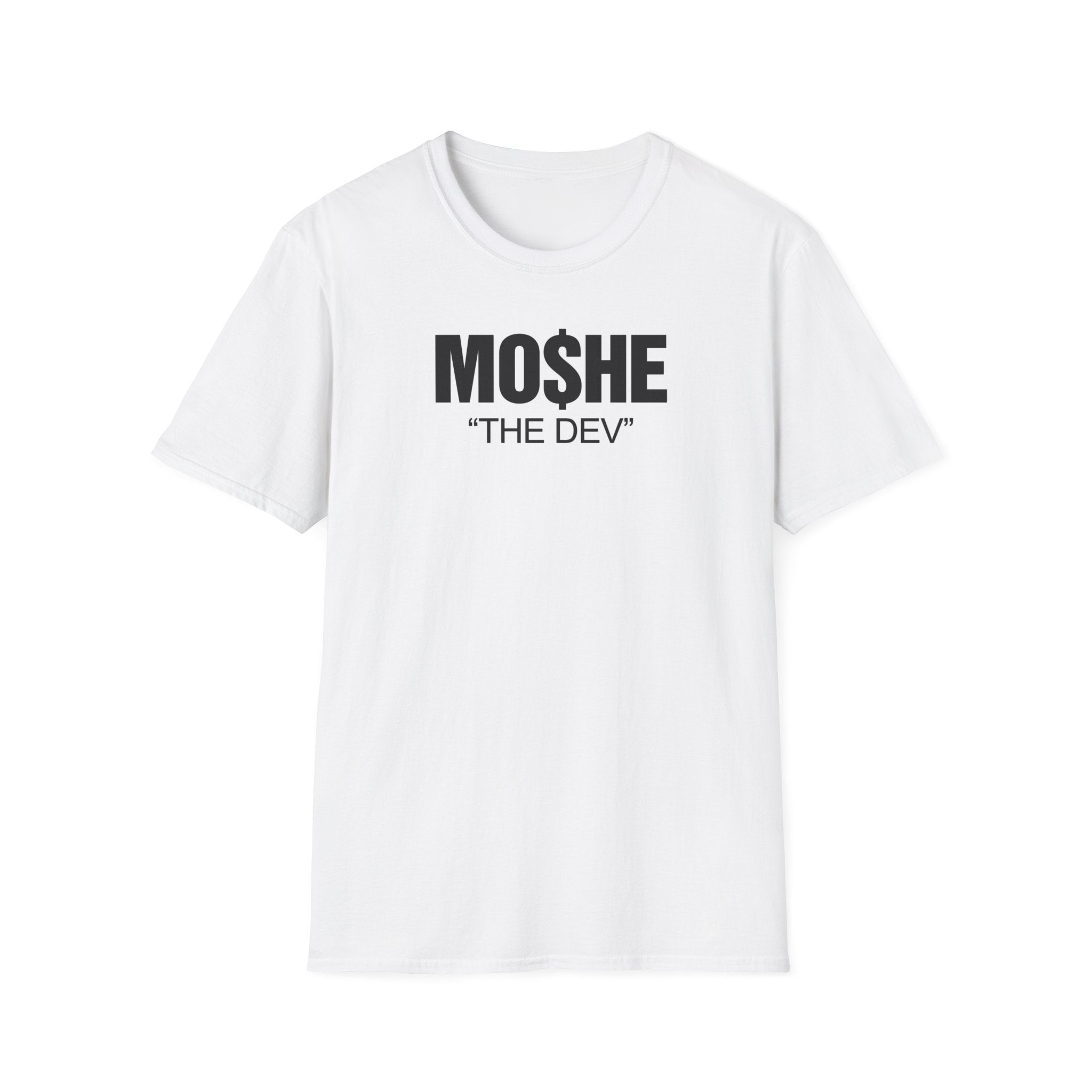 "Moshe The Dev" Text Tee