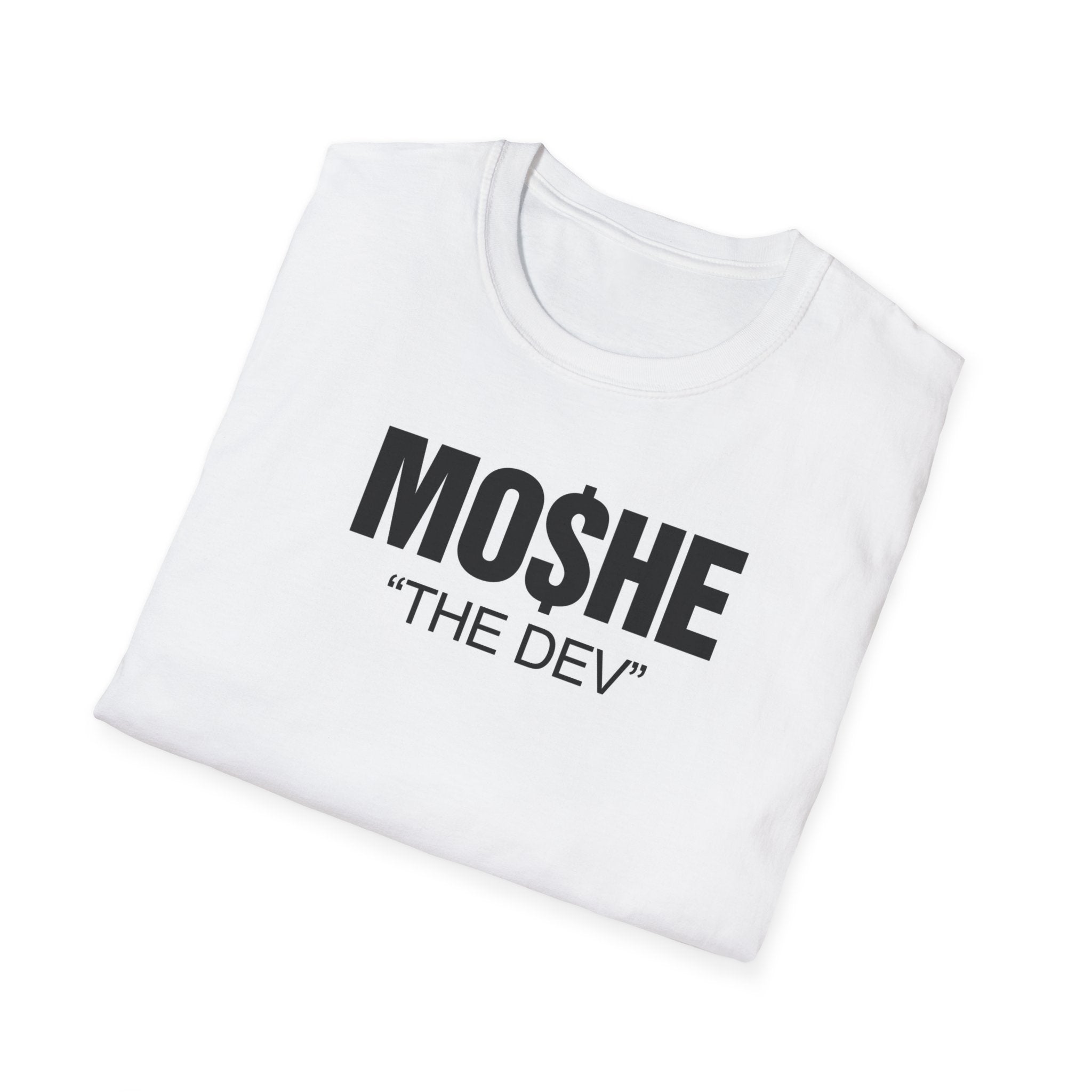 "Moshe The Dev" Text Tee