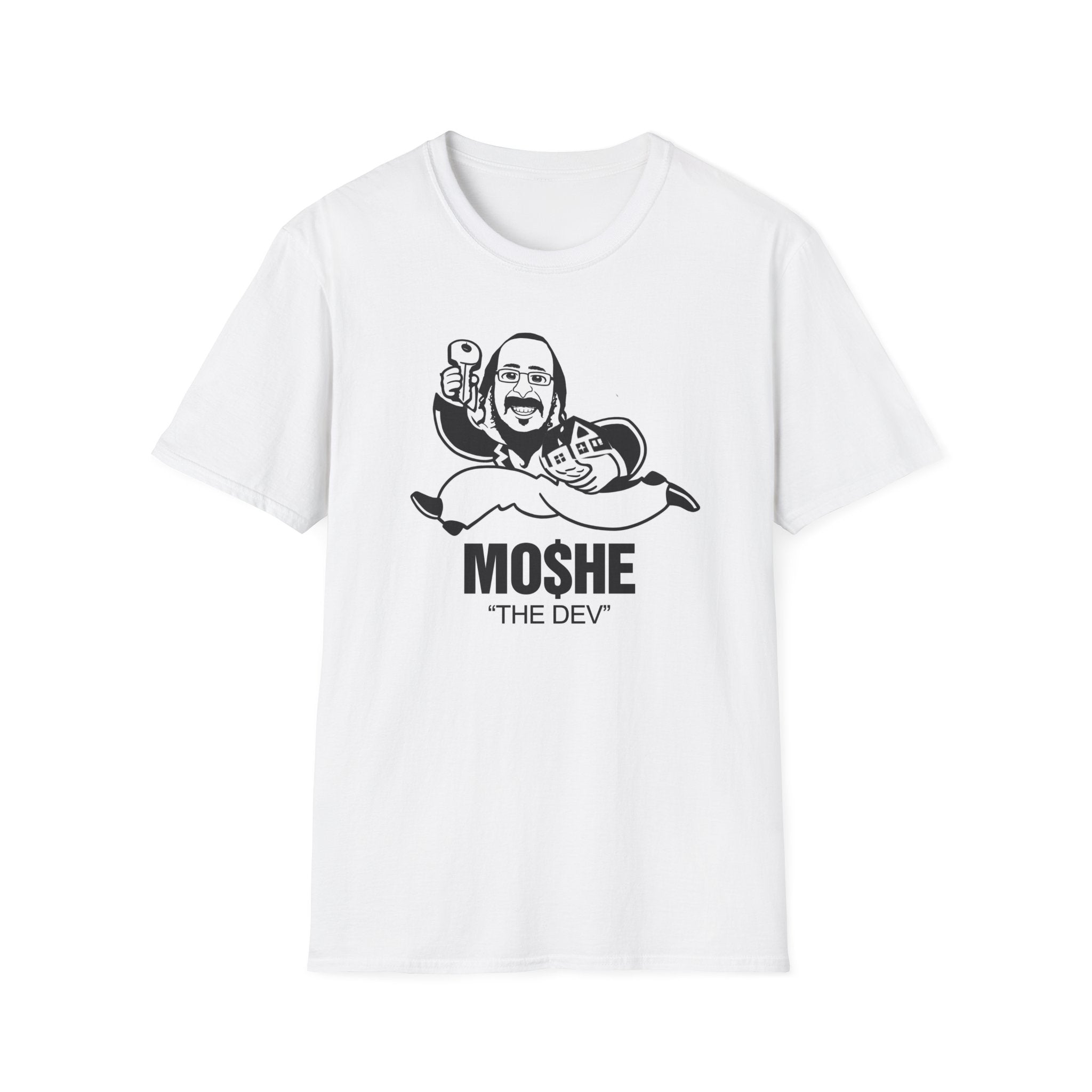 Developer Mascot T‑Shirt – "Moshe The Dev" Cartoon Tee for Programmers